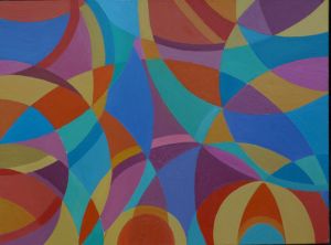 apstraktna kompozicija, no 28., 2010., kombinirana tehnika, 60x80 cm